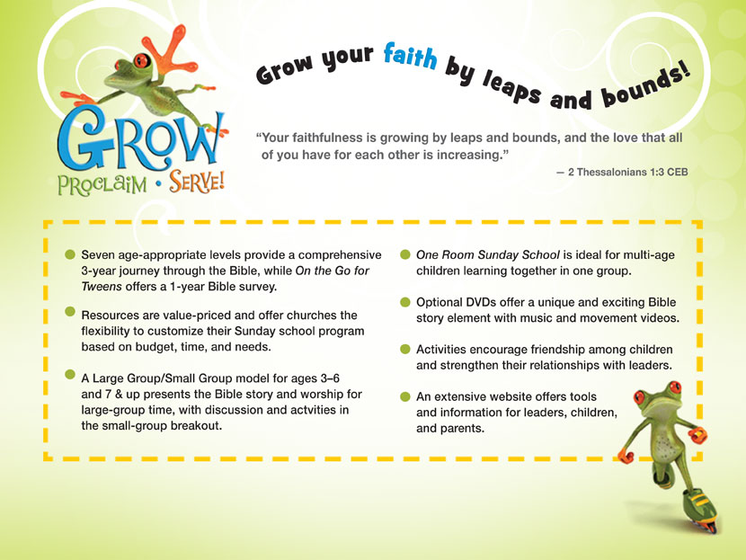 Learn more about Grow, Proclaim, Serve!